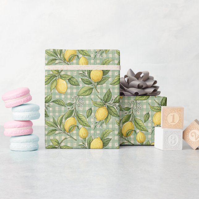 Presente Roll de papel de empacotamento de ilustração com p (Chá de bebê)