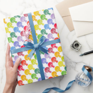 Presente Roll de papel de enrolamento do arco-íris