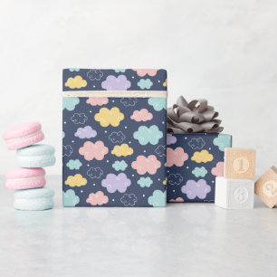 Presente Roll de Papel de Quebramento de Padrão de Nuvem Ka