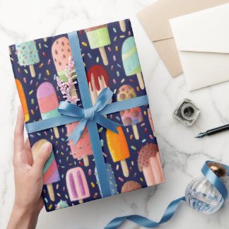 Presente Rolo de Papel de Moldagem do Arco-Íris