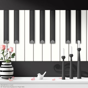 Presente Rolo de Papel de Teclado de Piano Gigante (fundo p