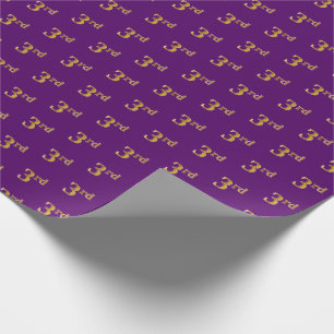 Presente Roxo, papel de envolvimento do evento do ouro do