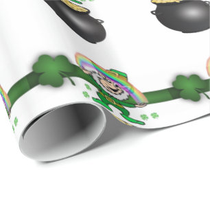 Presente Rua, papel de embrulhamento no dia de Patrick