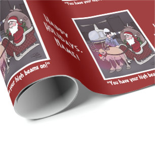Presente Rudolph O Papel De Enrolação Vermelho
