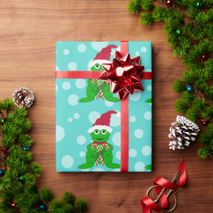 Presente Sapo de Natal: Papel de moldagem azul