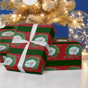 Presente Seagull Feliz Natal - Papel de enrolar