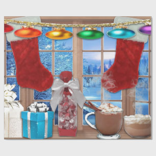 Presente Seasons Saudações Papel de Moldagem