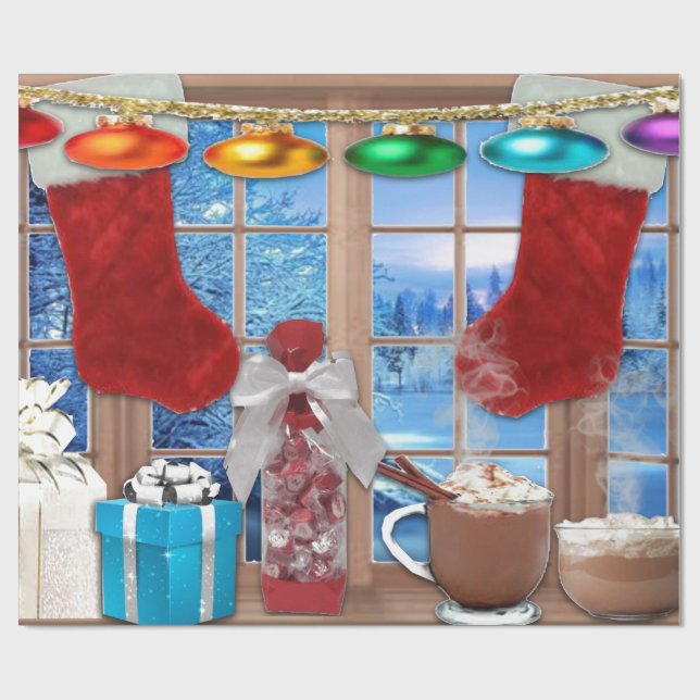 Presente Seasons Saudações Papel de Moldagem (Aberto)