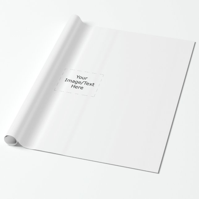 Presente Seu papel de envolvimento feito sob encomenda (Desenrolado)