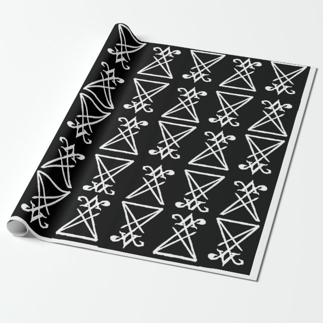 Presente Sigil do papel de envolvimento de Lucifer (Desenrolado)