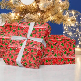 Presente Símbolos de Natal Papel de Moldagem de Padrões