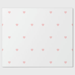 Presente Simples papel de enrolamento do coração branco