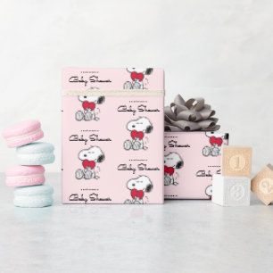 Presente Snoopy Little Sweetheart Baby Shower Papel de Pr