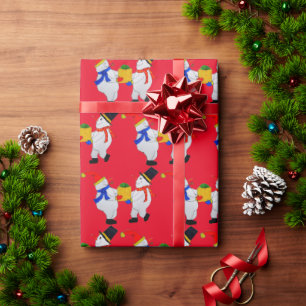 PRESENTE SNOWMAN, AQUI ESTÁ O SEU PAPEL DE ENVOLVIMENTO DE 