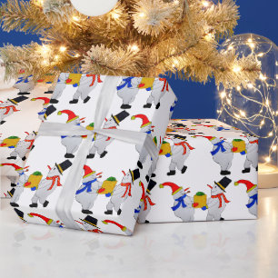 PRESENTE SNOWMAN, AQUI ESTÁ O SEU PAPEL DE ENVOLVIMENTO DE