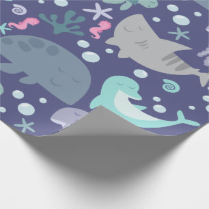 Presente Sob O Papel De Embalagem No Mar