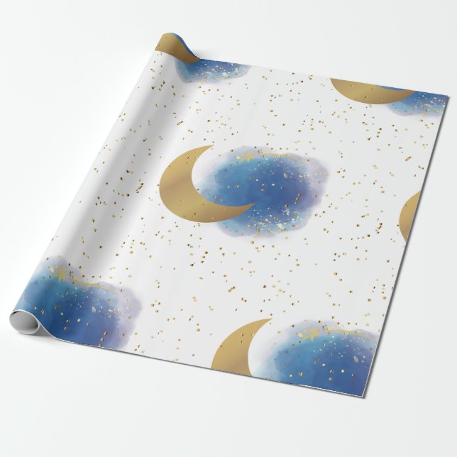 Presente Sobre o papel de moldagem da lua (Desenrolado)