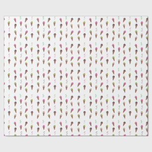 Presente sorvete Cones & Fitas Papel de Embalagem de Aniver