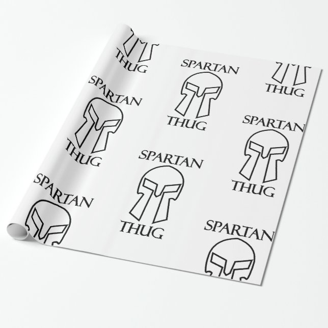 Presente Spartan Thug - Papel de enrolamento brilhante, 30" (Desenrolado)