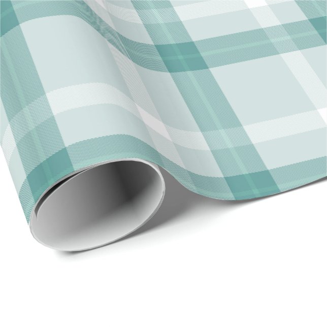 Presente Tartan De Capa Para Papel De    Embalagem De Natal (Ponta do rolo)