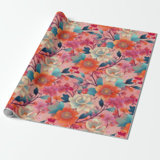 Presente Tecido Kimono japonês estilizado papel de enrolame