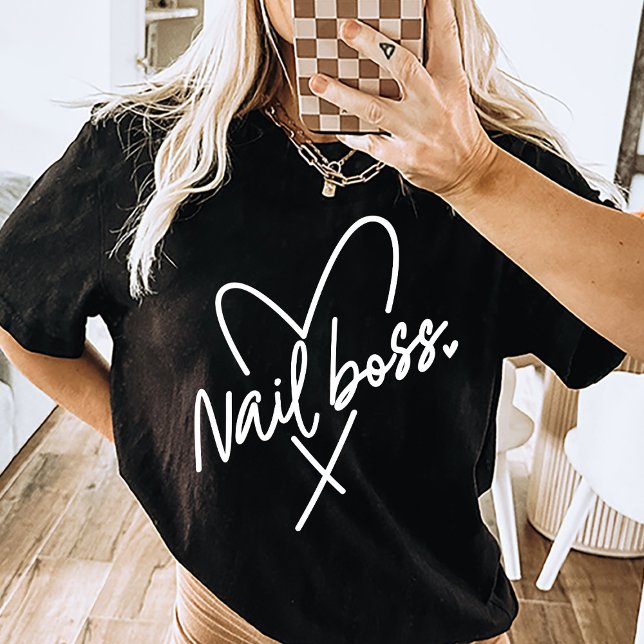 Presente técnico de camisa do chefe de unha (nail boss shirt, )