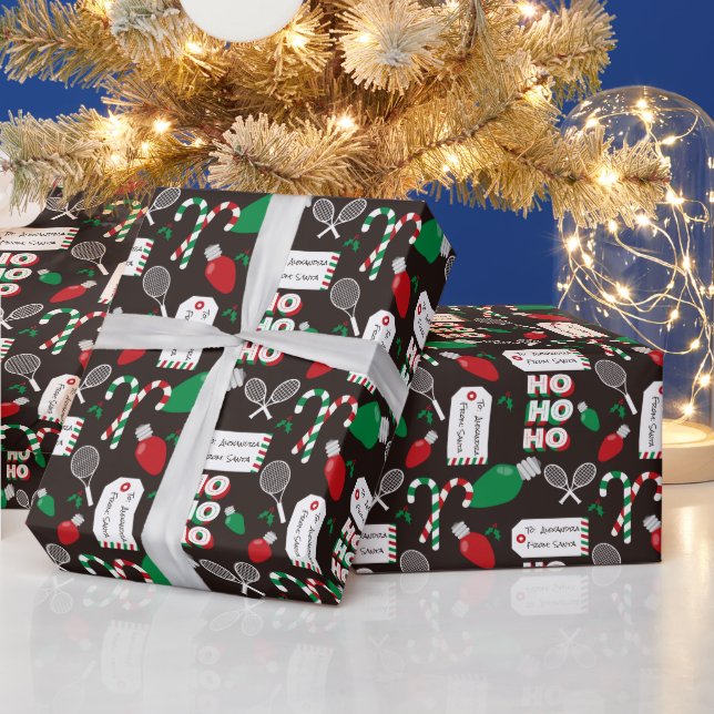 Presente Tênis de Natal Personalizado e Papel de Enrolament (Feriados)