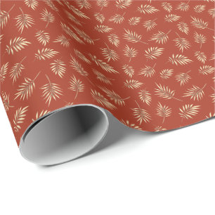 Presente Terracotta Fall Deixa O Papel De Moldagem