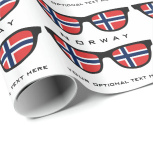 Presente Texto das máscaras norueguesas & papel de embrulh