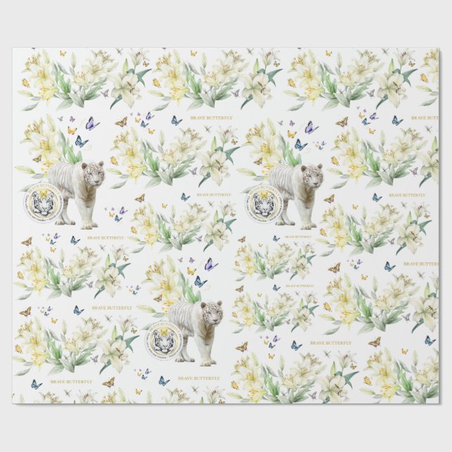 Presente Tigre de papel embrulhado (Aberto)