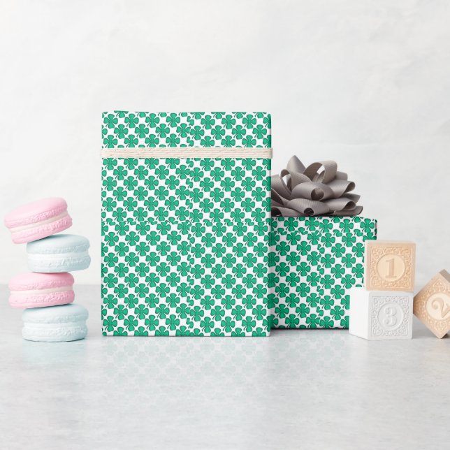 Presente Tiny Quatro Folhas Folhas de plástico papel de emb (Chá de bebê)