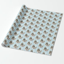 Trazendo para casa a árvore de Natal Papel de embr