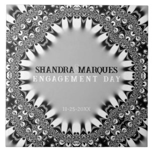 Presente Tribal Satin + Silver Noivado Keepsasakt