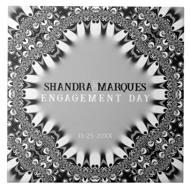 Presente Tribal Satin + Silver Noivado Keepsasakt (Frente)