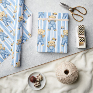 Presente Urso Bonito e Papel de Molho para Bebês