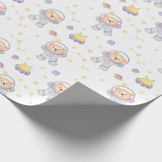 Presente Ursos no Papel de Enrolamento de Espaços (Ponta)