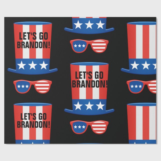 PRESENTE VAMOS VÁ BRANDON! PAPEL DE EMBALAGEM (Aberto)