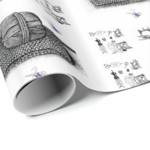 Presente Vedação brilhante de fios de papel