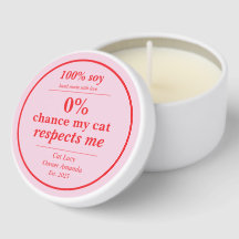 Presente Vegano para Dono de Gato com Vela de Soja