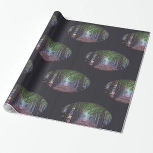 Presente Vento no papel de moldagem de Natal dos Pines
