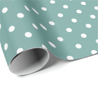 Verde Espuma do Mar| Papel branco de enrolamento d
