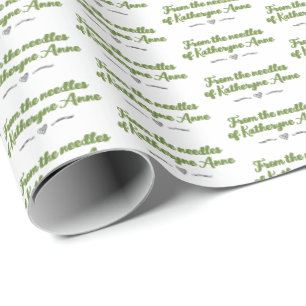 Presente Verde Oleícola Das Agulhas De Papel De Embalagem
