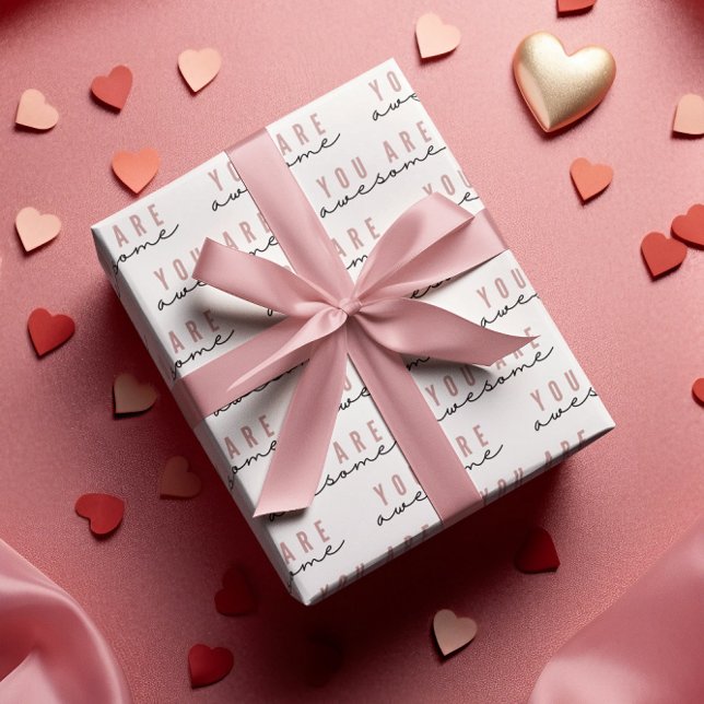 Presente Você É Incrível Papel De Molho (Let someone special know how awesome they are with this thoughtful wrapping paper! )