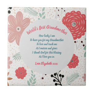 PRESENTE - Vovó Poemas De Netos - PERSONALIZADO