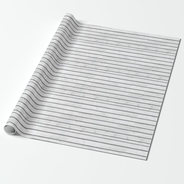 Presente WhiteWoodSlats | Sem costura de papel | Stripe (Desenrolado)