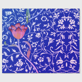 Presente William Morris TULIP EM Papel de Embalagem AZUL