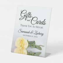 Presentes & Cartões Elegante Rosa Amarela Manteiga