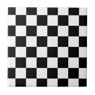 Presentes Checkered preto e branco do teste padrã
