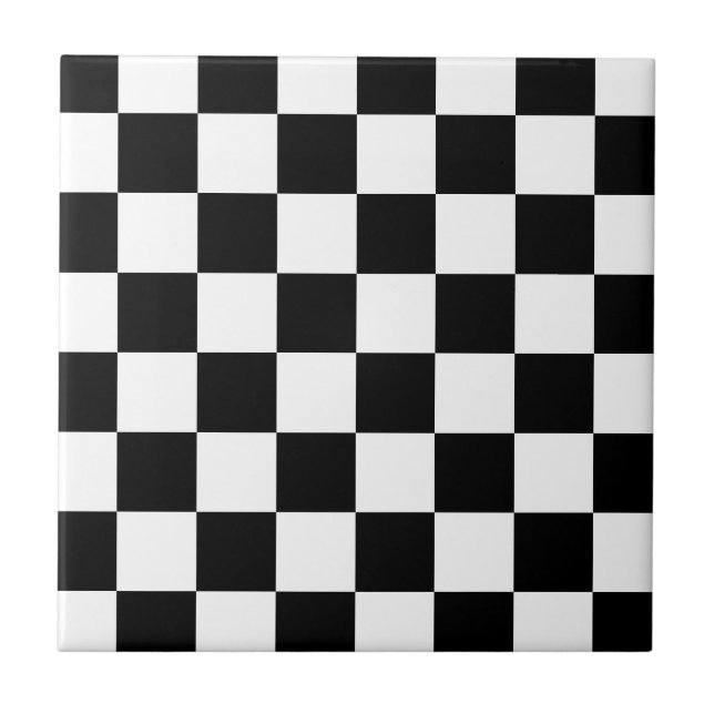 Presentes Checkered preto e branco do teste padrão (Frente)