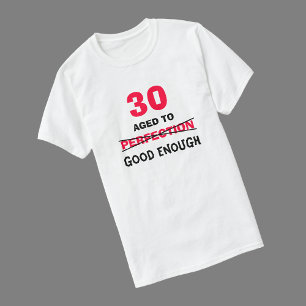 Presentes de aniversário de 30 anos para a camisa